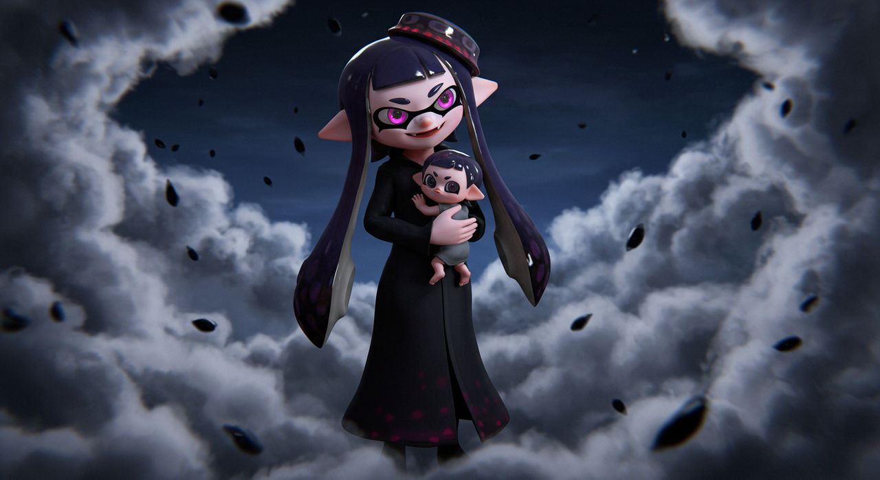 The Devoted Inkling and her demon child by GrandPlay on DeviantArt