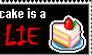 cake is a lie stamp