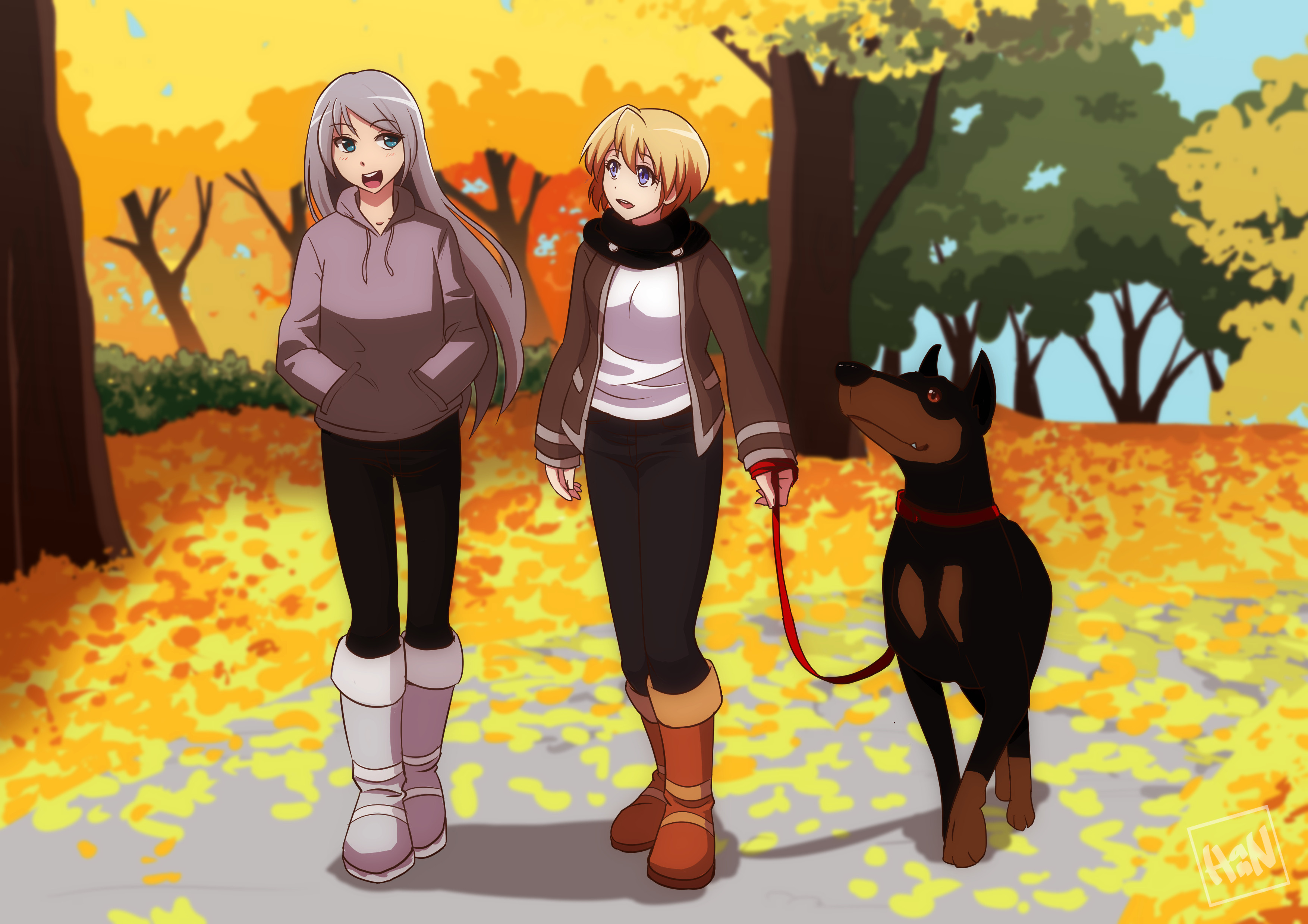 Walking the Dog by Hanningcathan