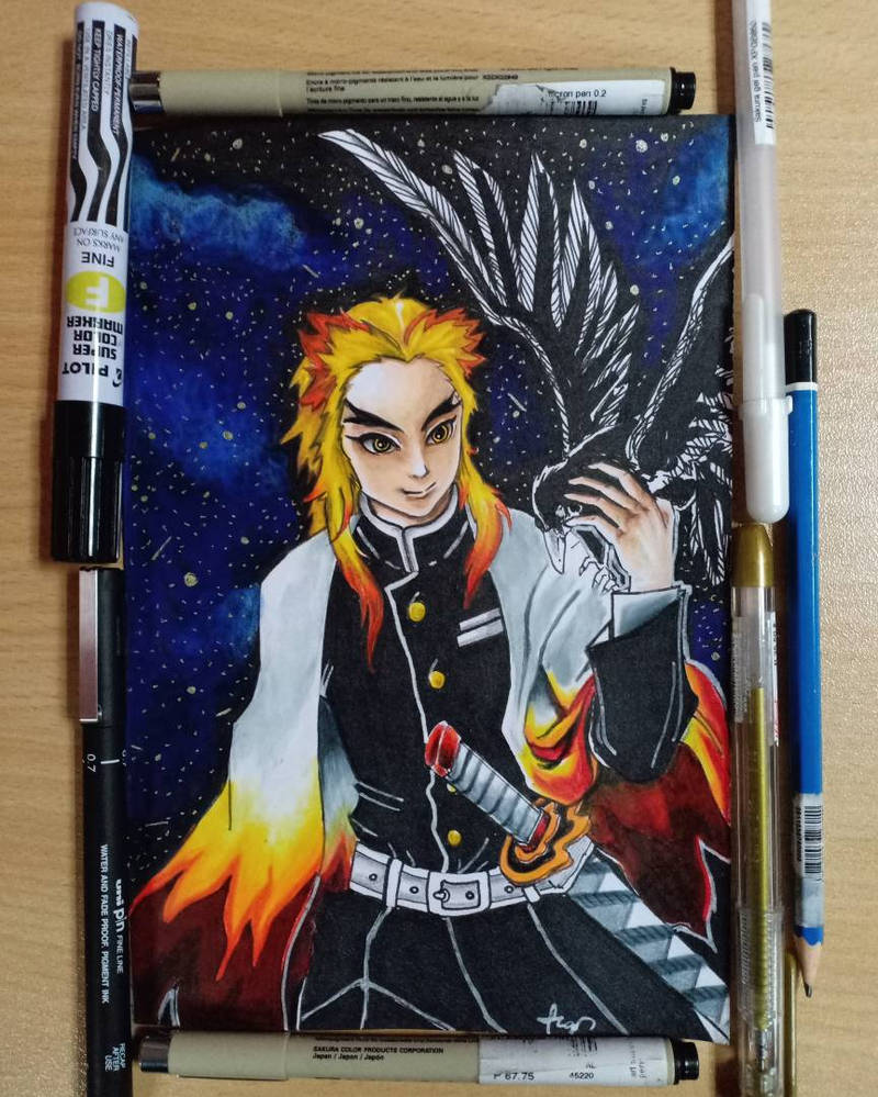 Rengoku fanart by CoreyWorx on DeviantArt