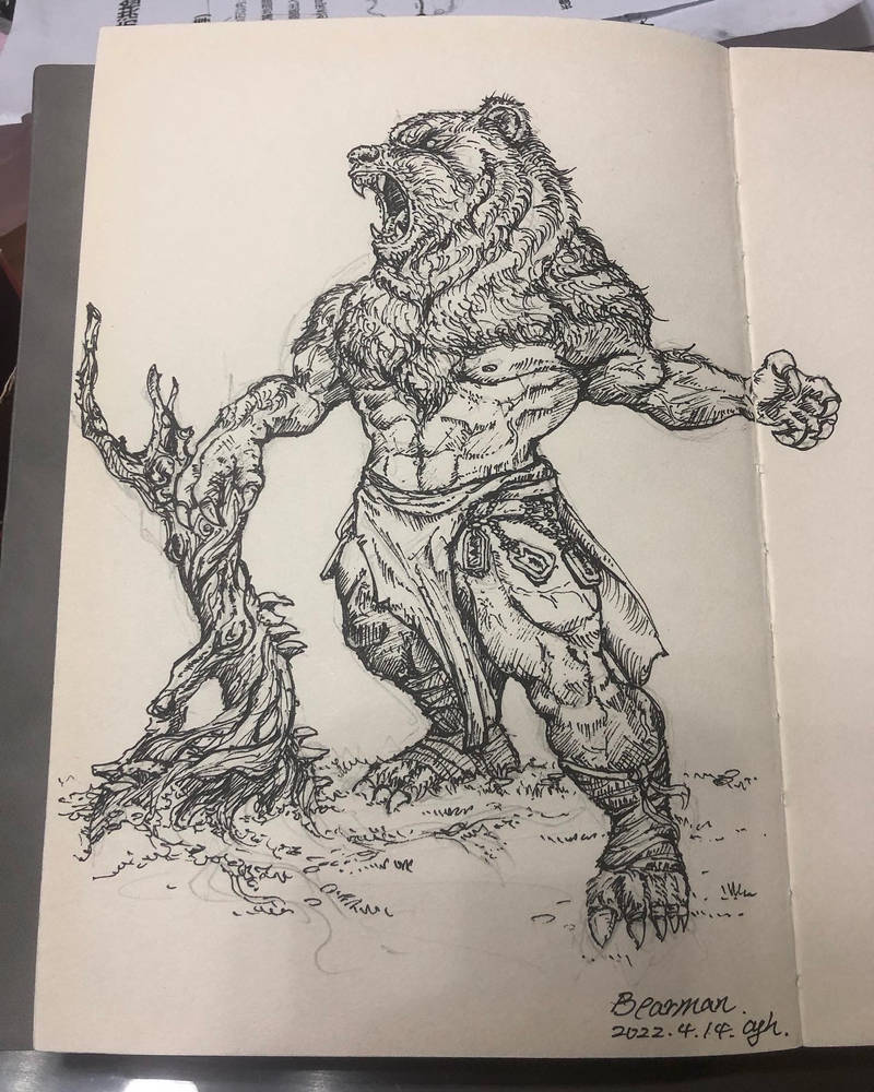 Werebear by pagan1979cn on DeviantArt