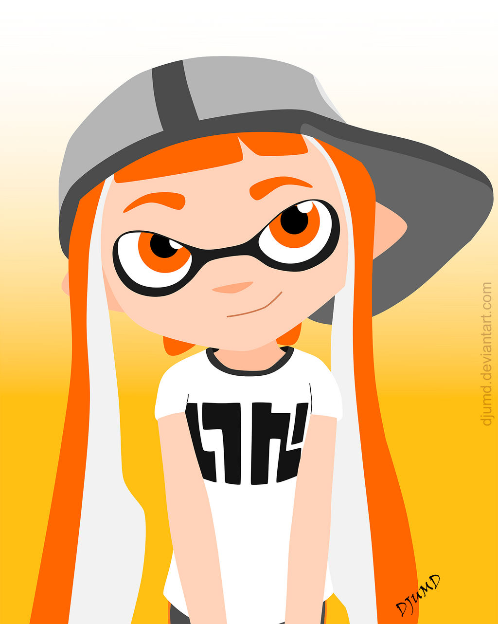 Splatoon - Inkling girl orange HD by DJUMD on DeviantArt