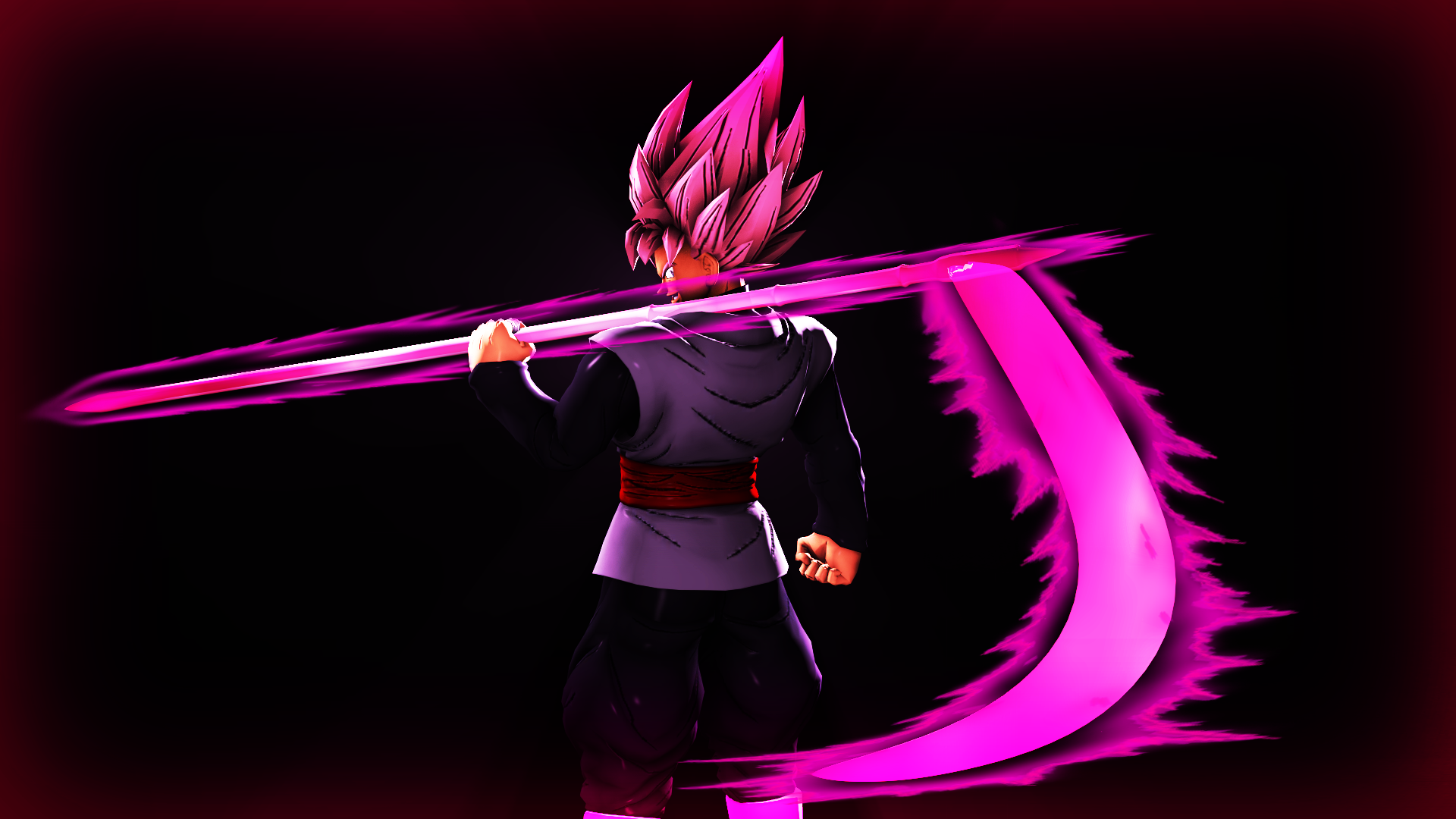 Goku Black Wallpaper 4K, Super Saiyan Rose, Lightsaber