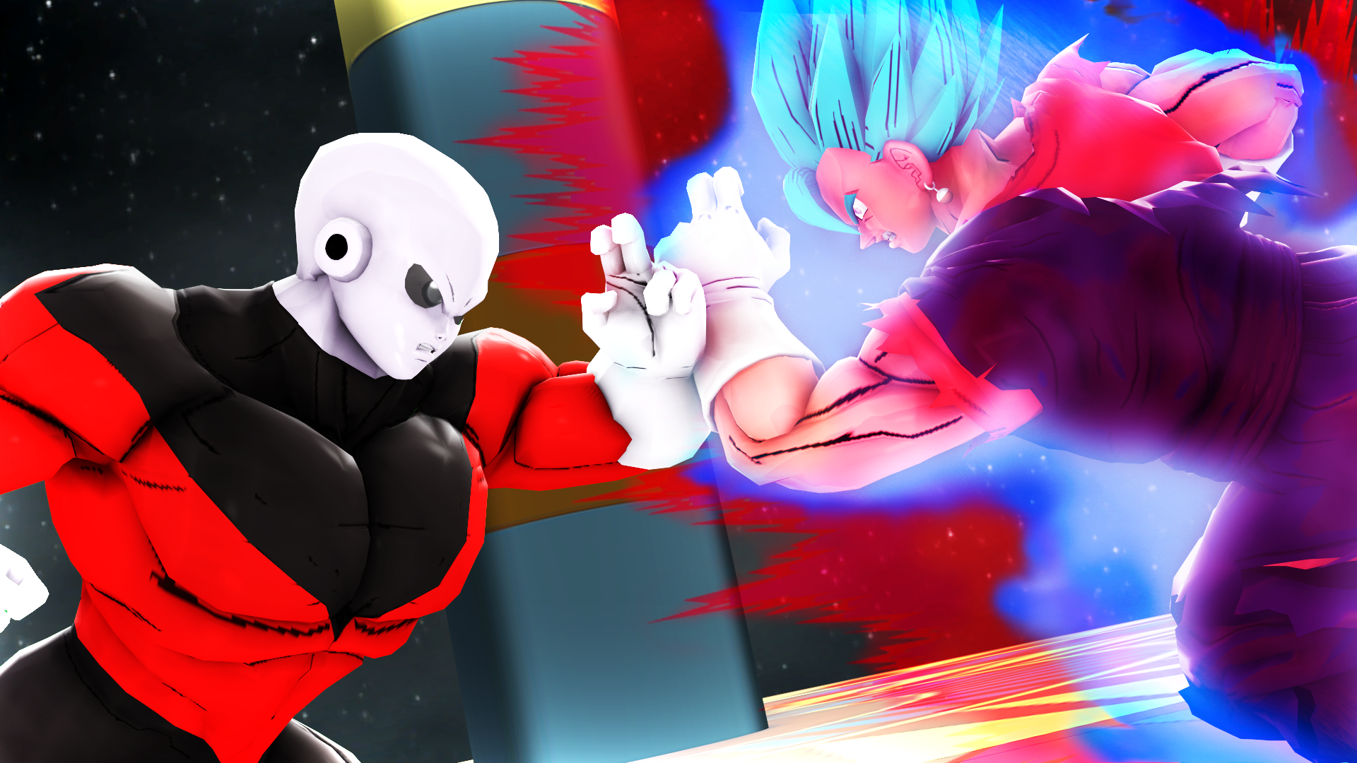 Super Saiyan Blue Kaioken x20 Goku Vs Jiren In The Tournament Of