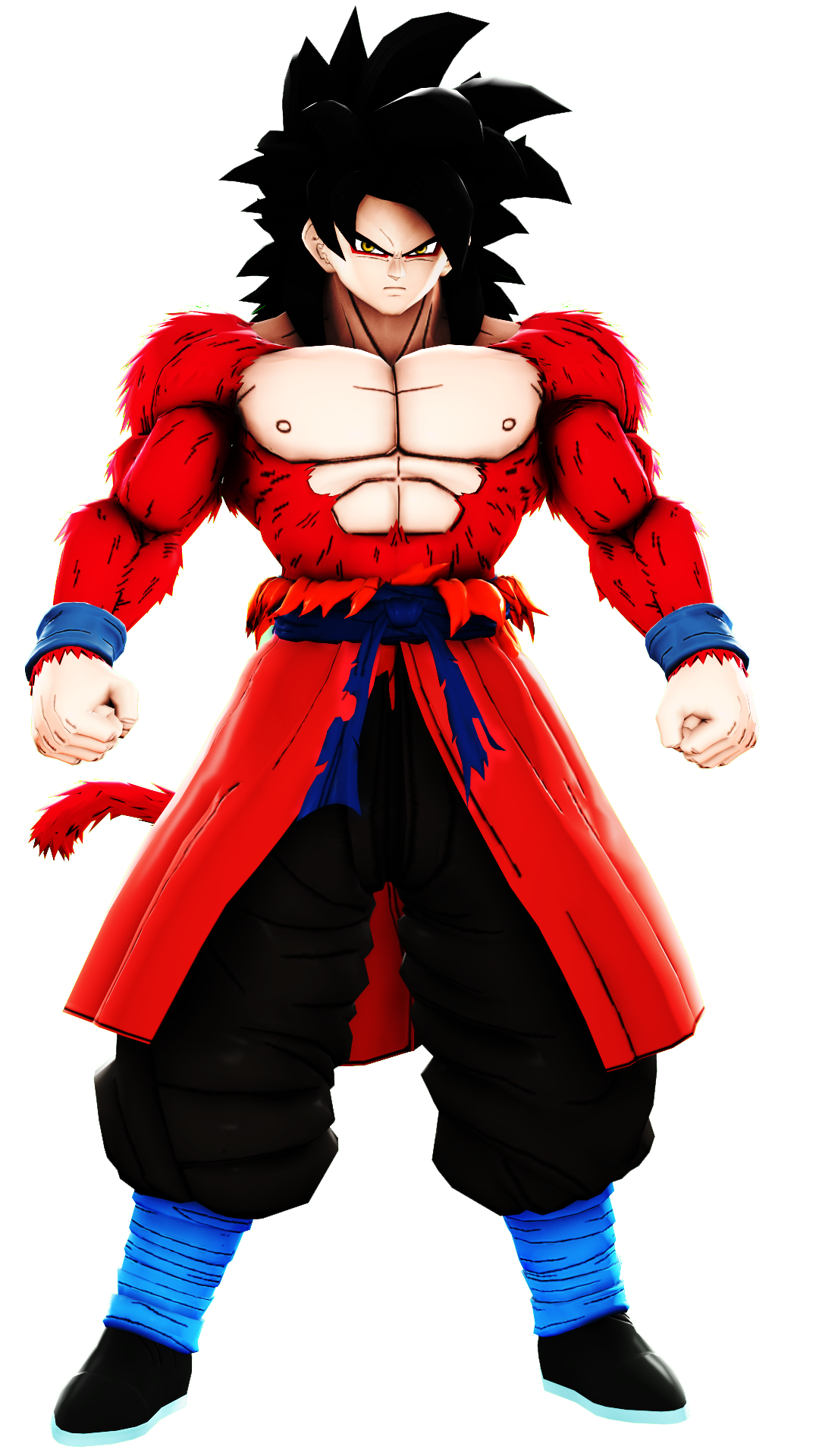 SSJ5 Xeno Goku Render by MohaSetif on DeviantArt