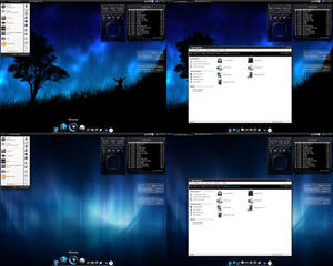 Dark-blue desktop