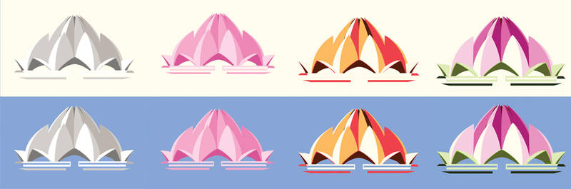 Temple colour variations