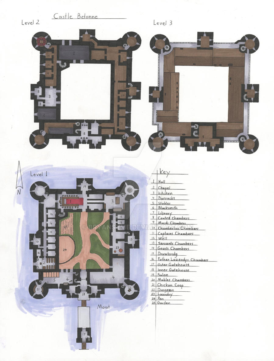 Castle map by BryanSyme on DeviantArt