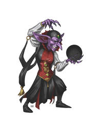 Female Shadow Goblin Shadow Mage