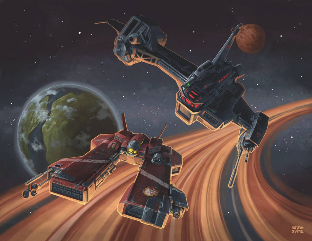 Deviantart Space Fight Space battle by BryanSyme on DeviantArt