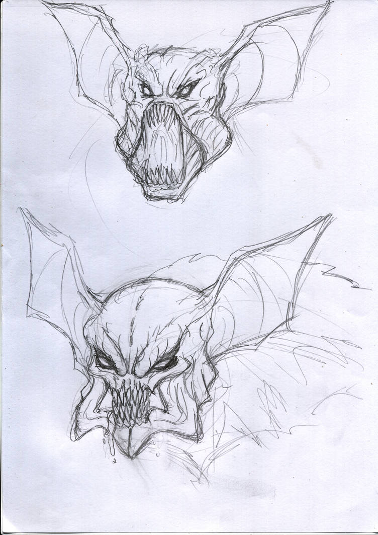 Man Bat head by dushans on DeviantArt