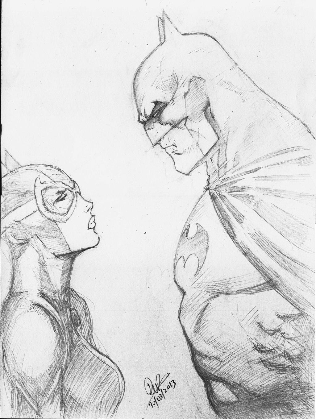 Batman And Catwoman Jim Lee Style