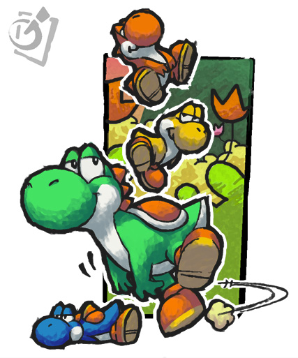 Three and one Yoshi by Imson on DeviantArt
