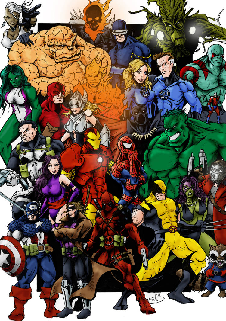 Marvel Textures Deviantart Marvel by PatrickWillisArt on DeviantArt
