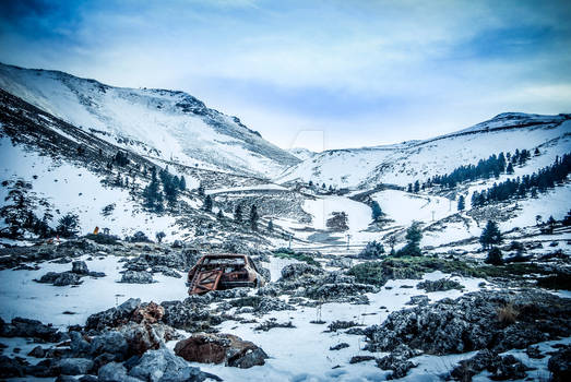 Snowy mountain