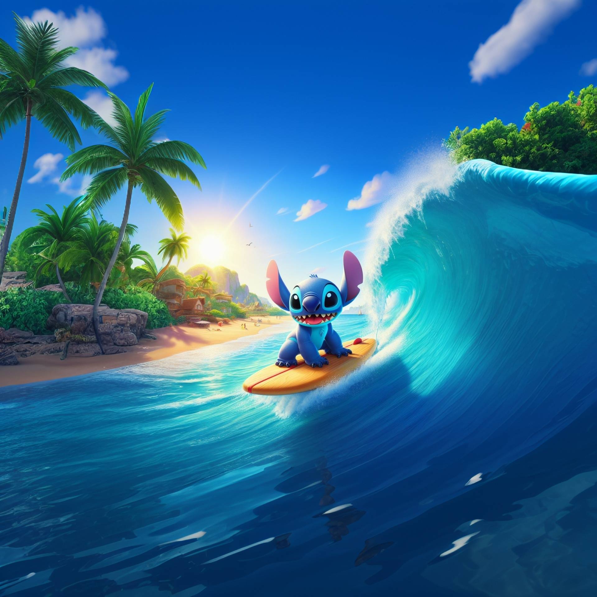 Stitch Riding A Wave A day of surfing with Stitch by Rihedson on DeviantArt