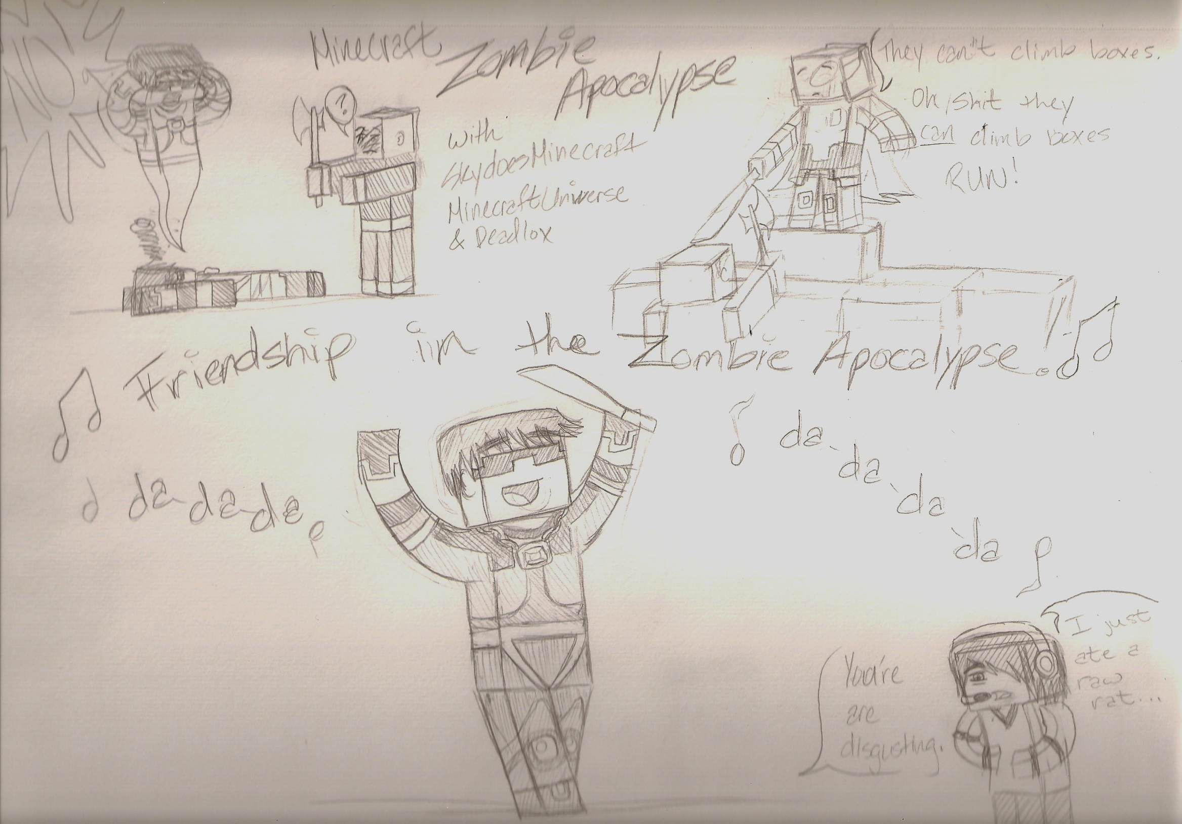 Doodles: Minecraft Zombie Apocalypse