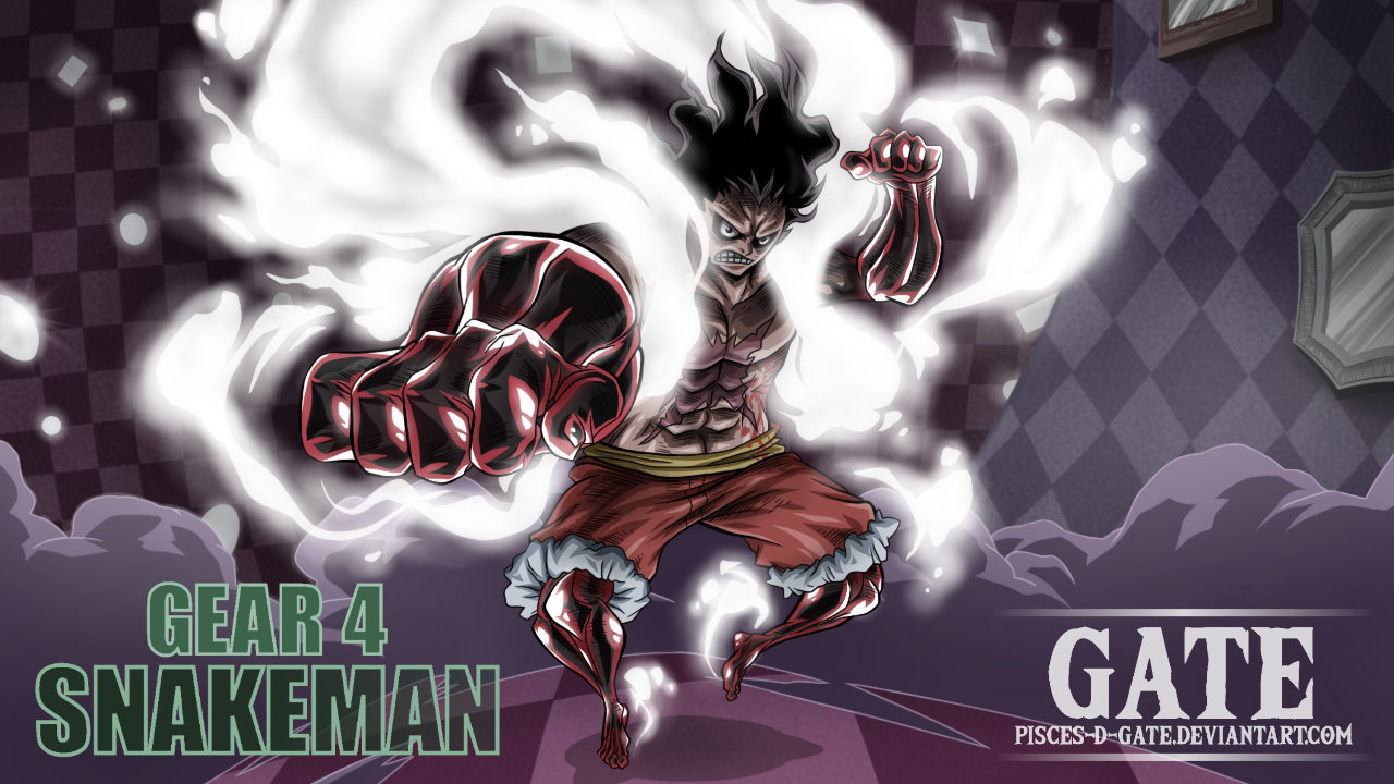 Luffy Gear 4 SnakeMan! shinko - Illustrations ART street