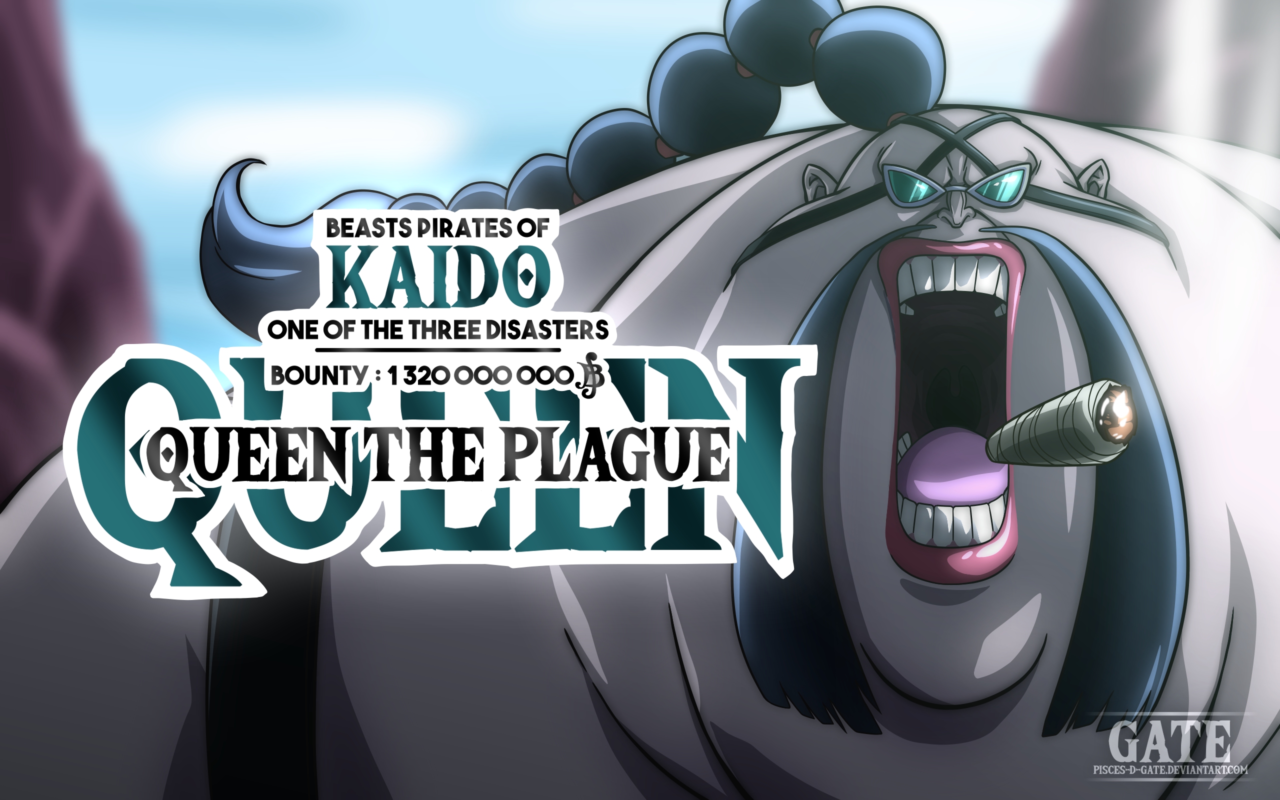 One Piece 925 King Wildfire Queen the plague Kaido by Amanomoon on  DeviantArt