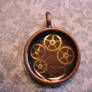 Steampunk Circle Gear Necklace