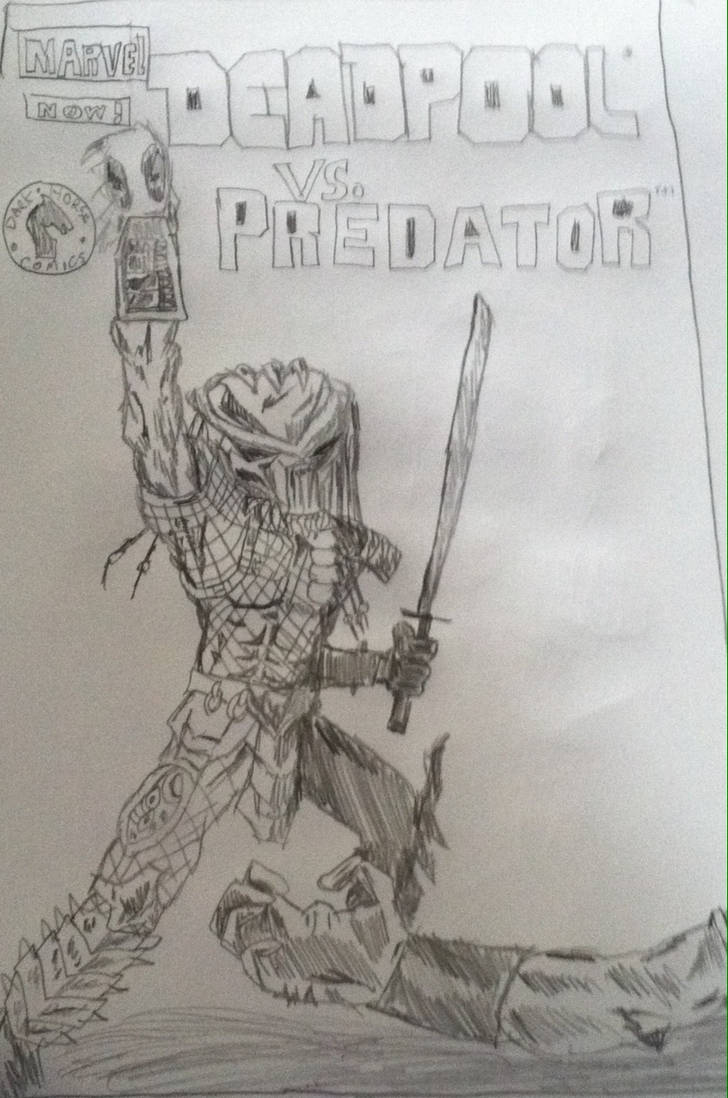Deadpool vs. Predator Cover Drawing by Octopool24 on DeviantArt
