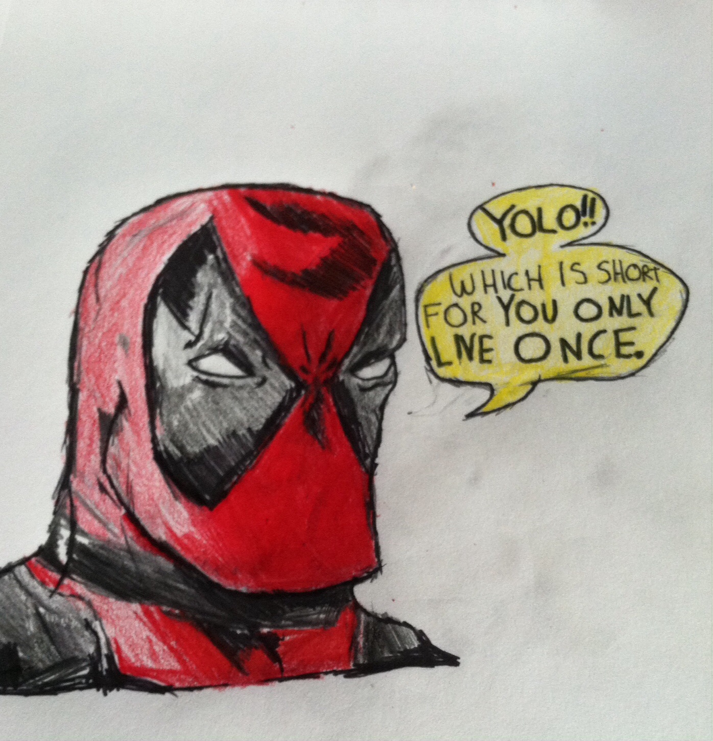 Deadpool Drawing #21 Colored Edition plus Dialogue by Octopool24 on ...