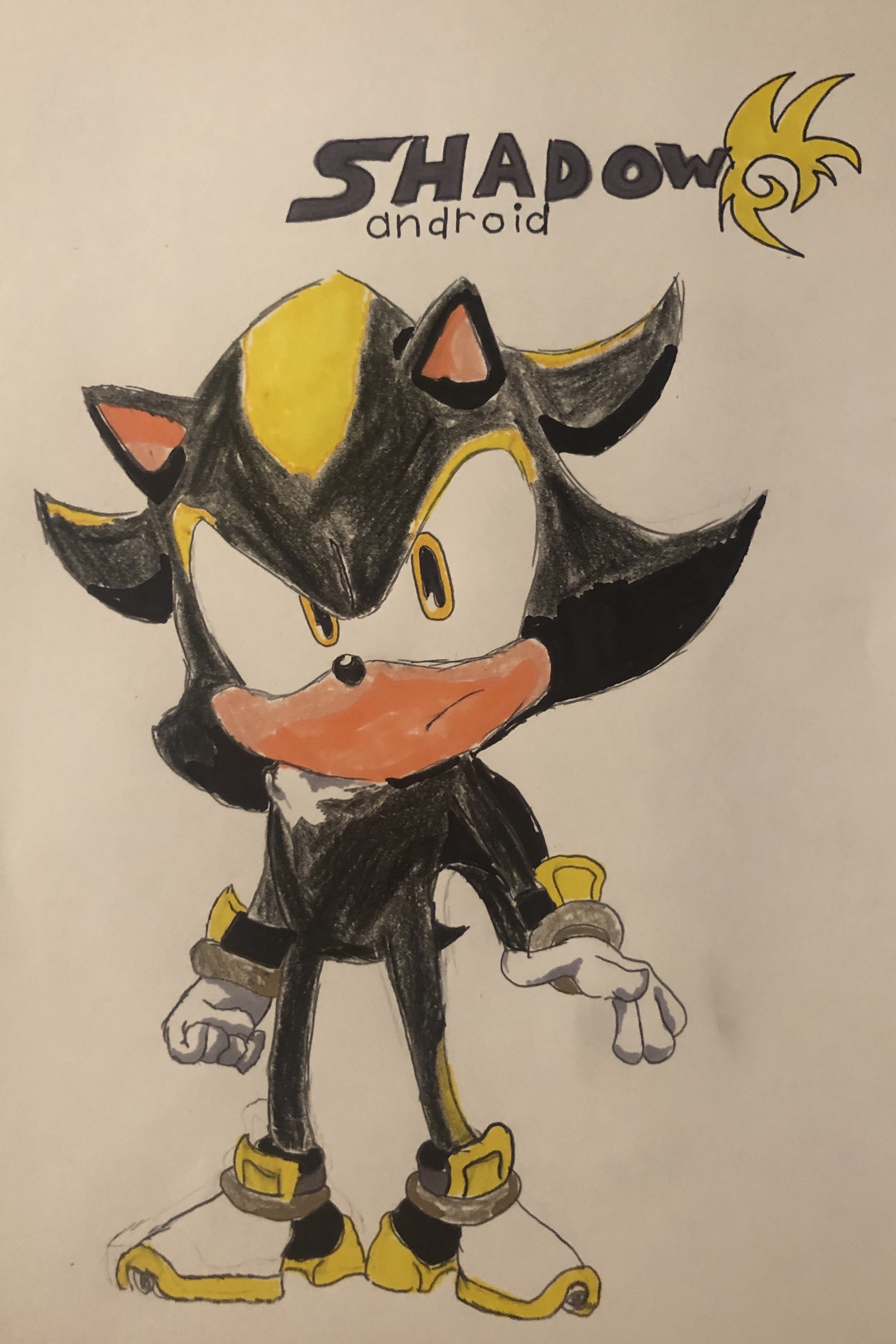 Shadow Android Colors Shadow The Hedgehog #1 Shadow Android by Octopool24 on DeviantArt