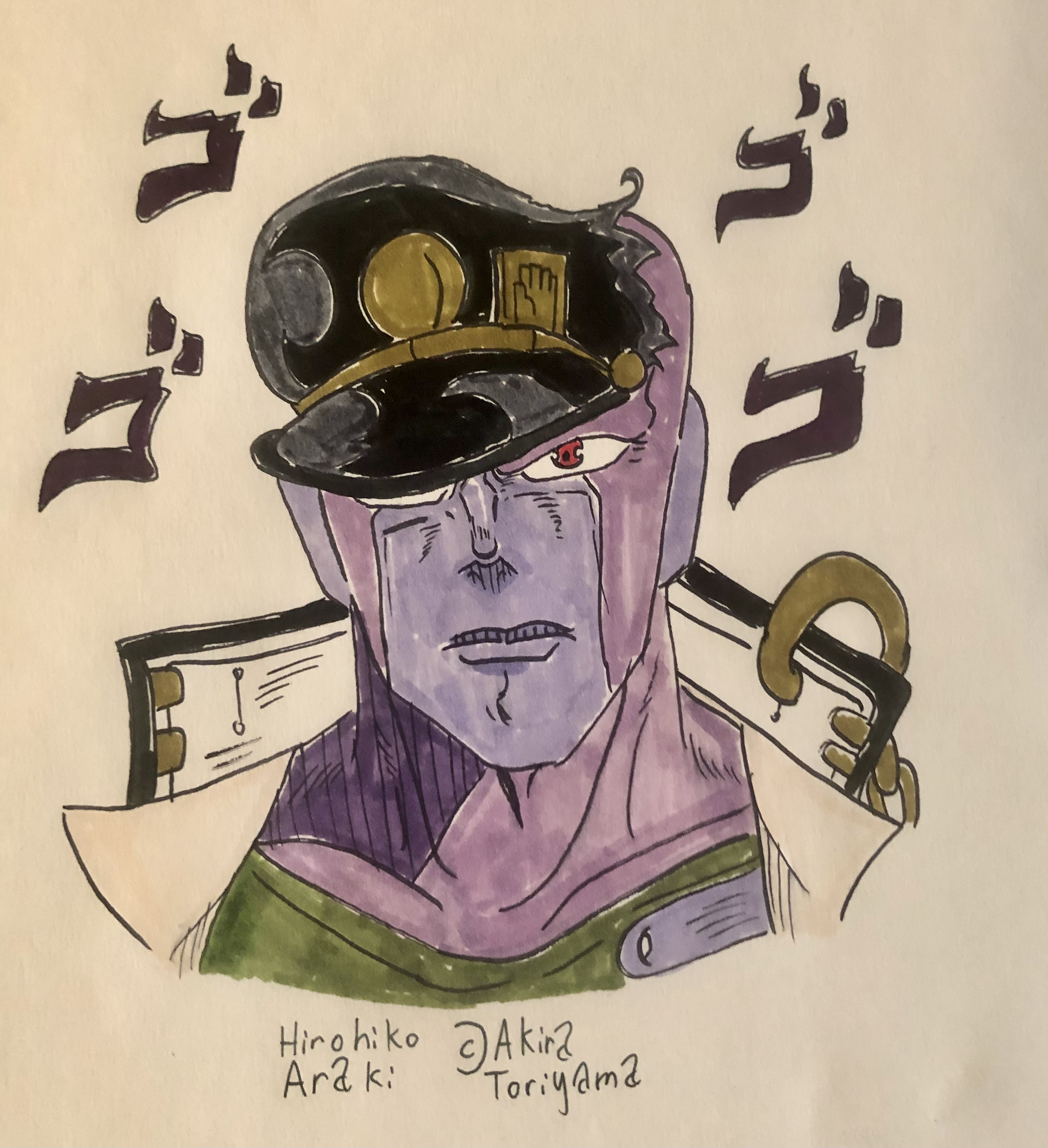 In the style of hirohiko araki, star platinum, jojo's bizarre