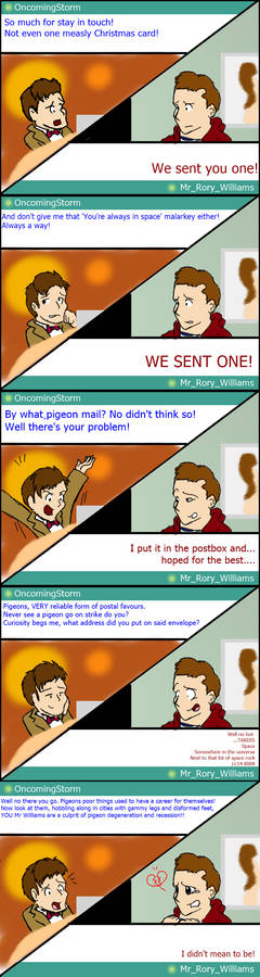 Doctor Who- Pigeon Mail Part 1