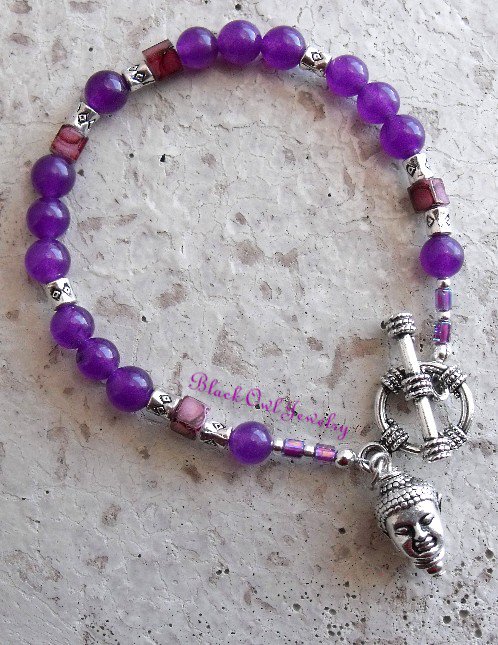 Purple Buddha Bracelet