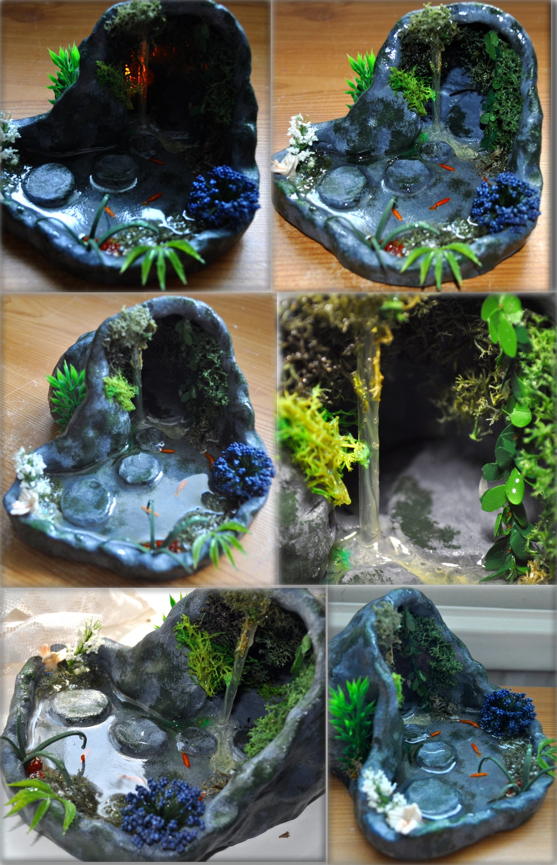 Large Grotto with Stepping Stones 12th Scale