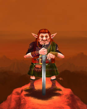 Scottish goblin warrior