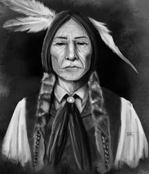 Native american Self portrait