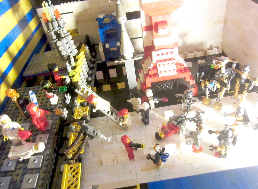 Classic Space: Trash-bot horde attack humans tryin by Danny0Dada0AFOL ...