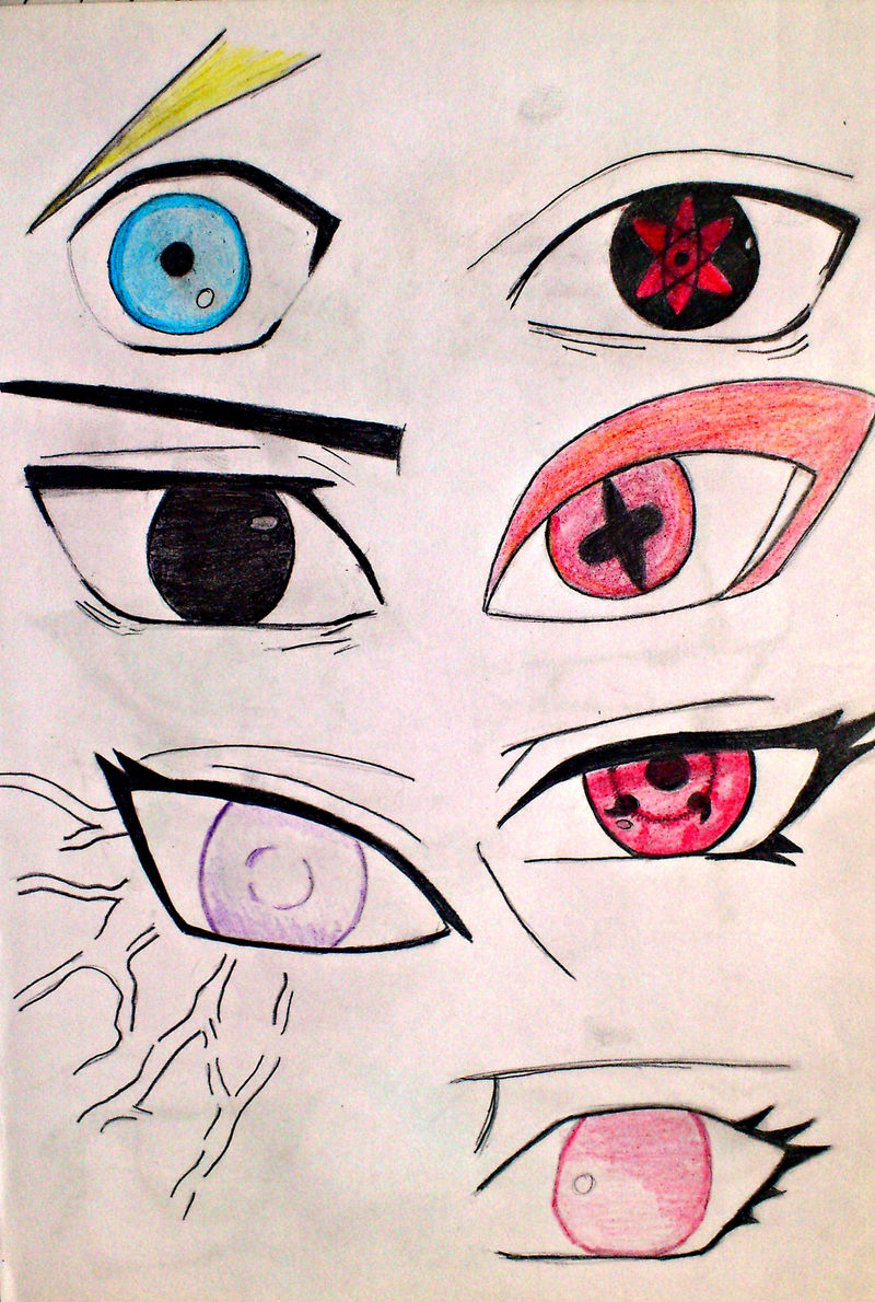 Naruto Characters Eyes Sketch By Sabeeey On Deviantart Naruto Characters Eyes Sketch By Sabeeey On Deviantart
