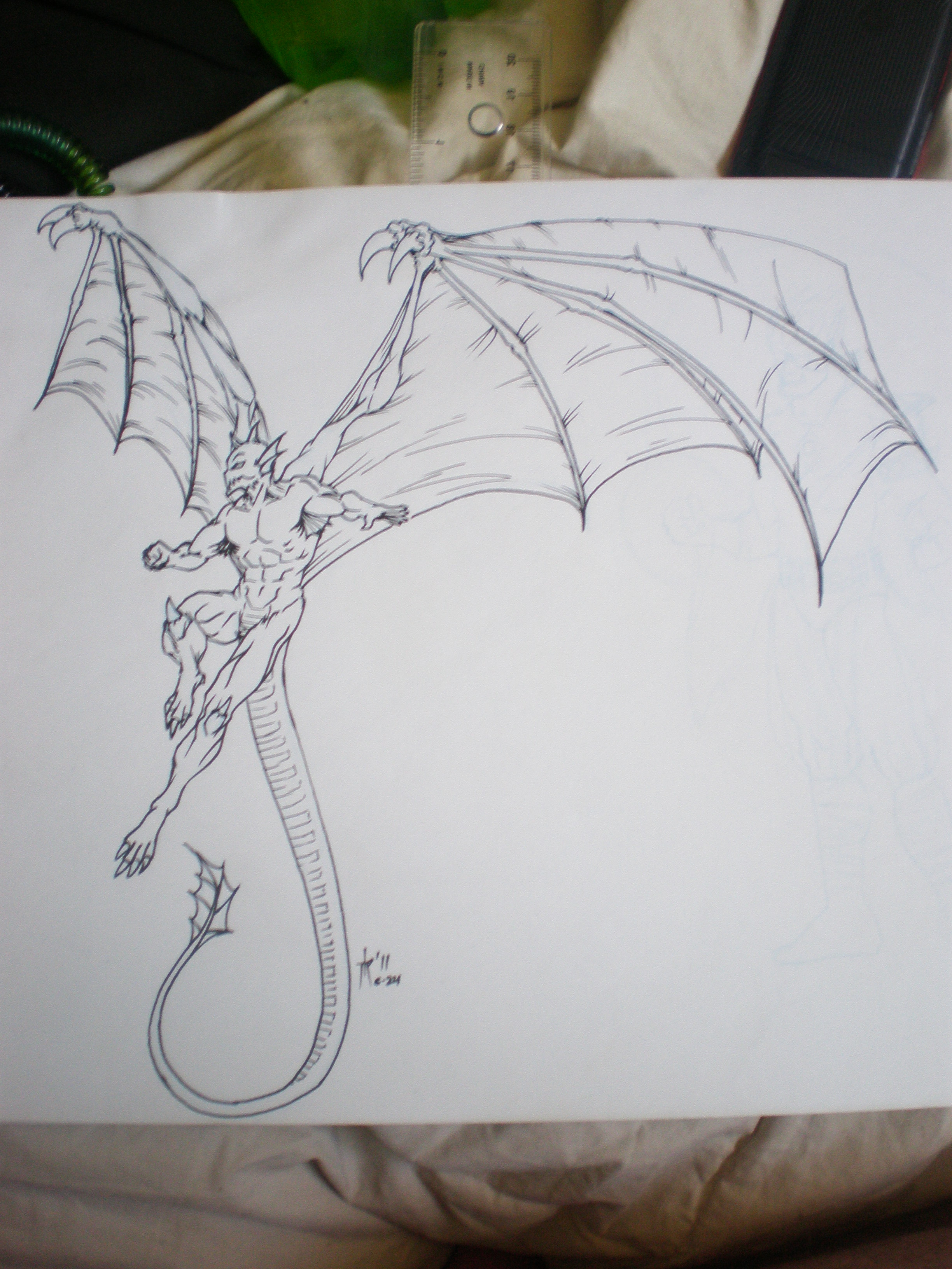Sketch of a Half-Dragon