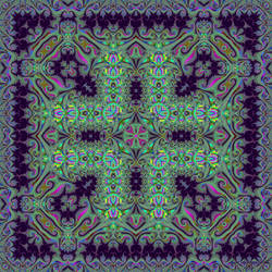 Green And Purple Rug