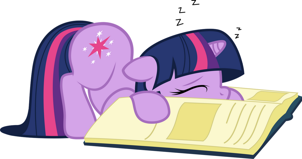 Sleepy bookworm