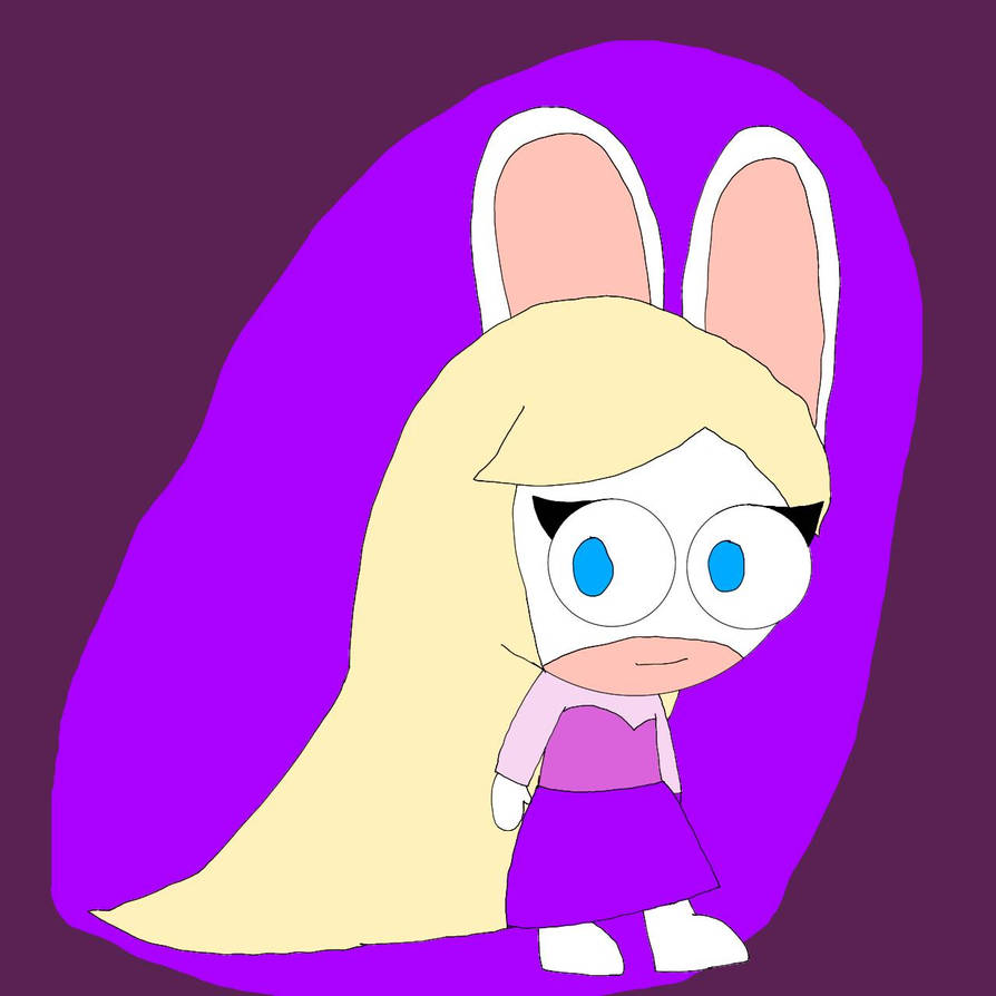 Rapunzel As Rabbit Rabbid rapunzel by neesy09 on DeviantArt