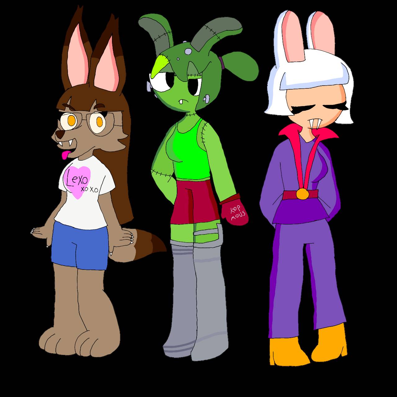 Human monstrous rabbids by neesy09 on DeviantArt