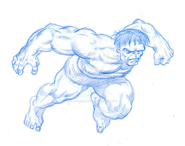 Incredible Hulk Sketch by SupermanBatman on DeviantArt