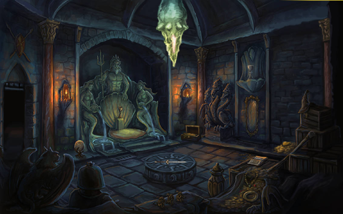 Mage Ritual Room Mage's Initiation - Island Palace Treasure Room by ZoltanForgefire on ...
