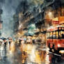 Rainy Hong Kong Night - A Fuzzy Impression