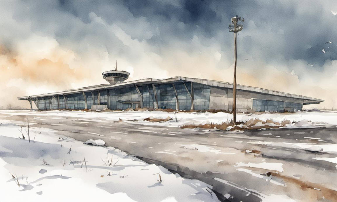 Winter View of an Airport by ZoltanForgefire on DeviantArt