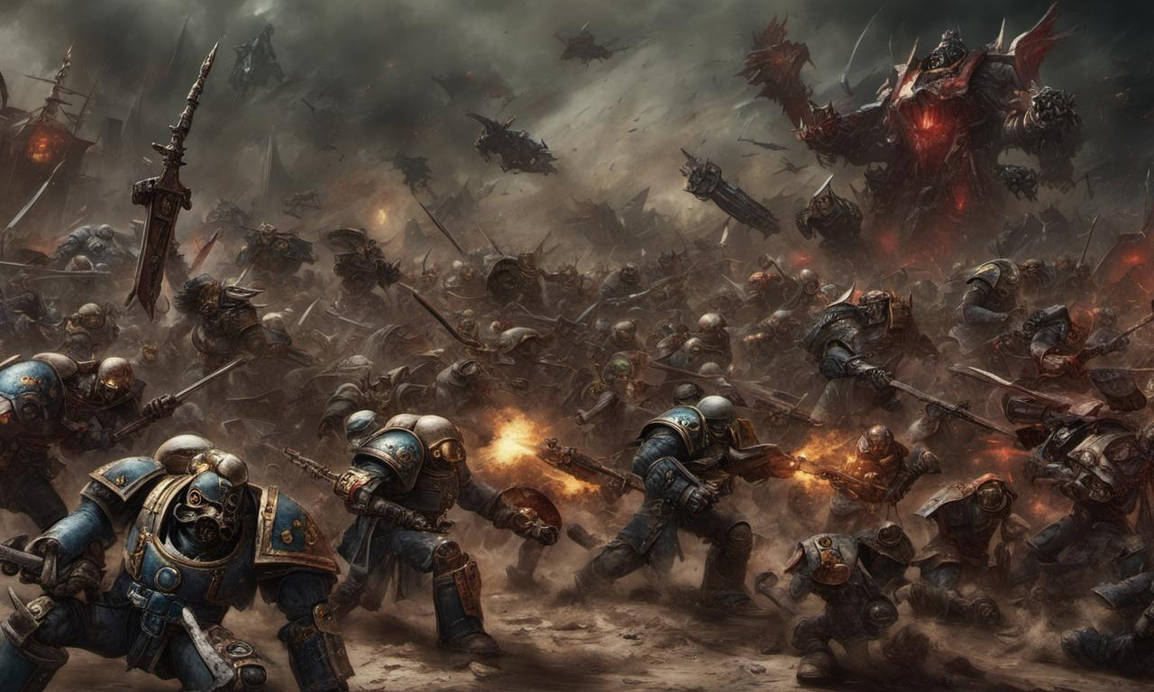 A Battle Scene from Warhammer 40000 by ZoltanForgefire on DeviantArt