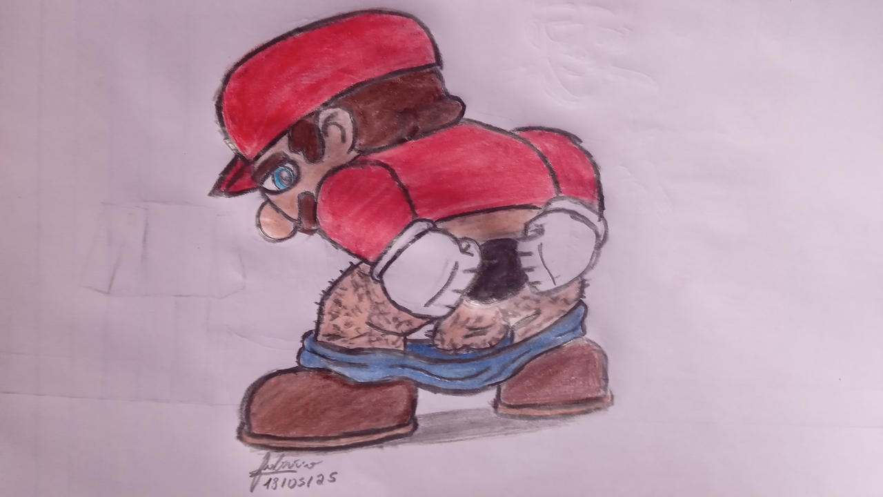 Mario showing his ass by Eduardo23524 on DeviantArt