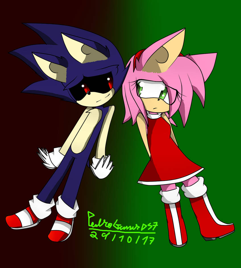 Sonic.EXE taking Amy's soul by AuroraRose45 on DeviantArt