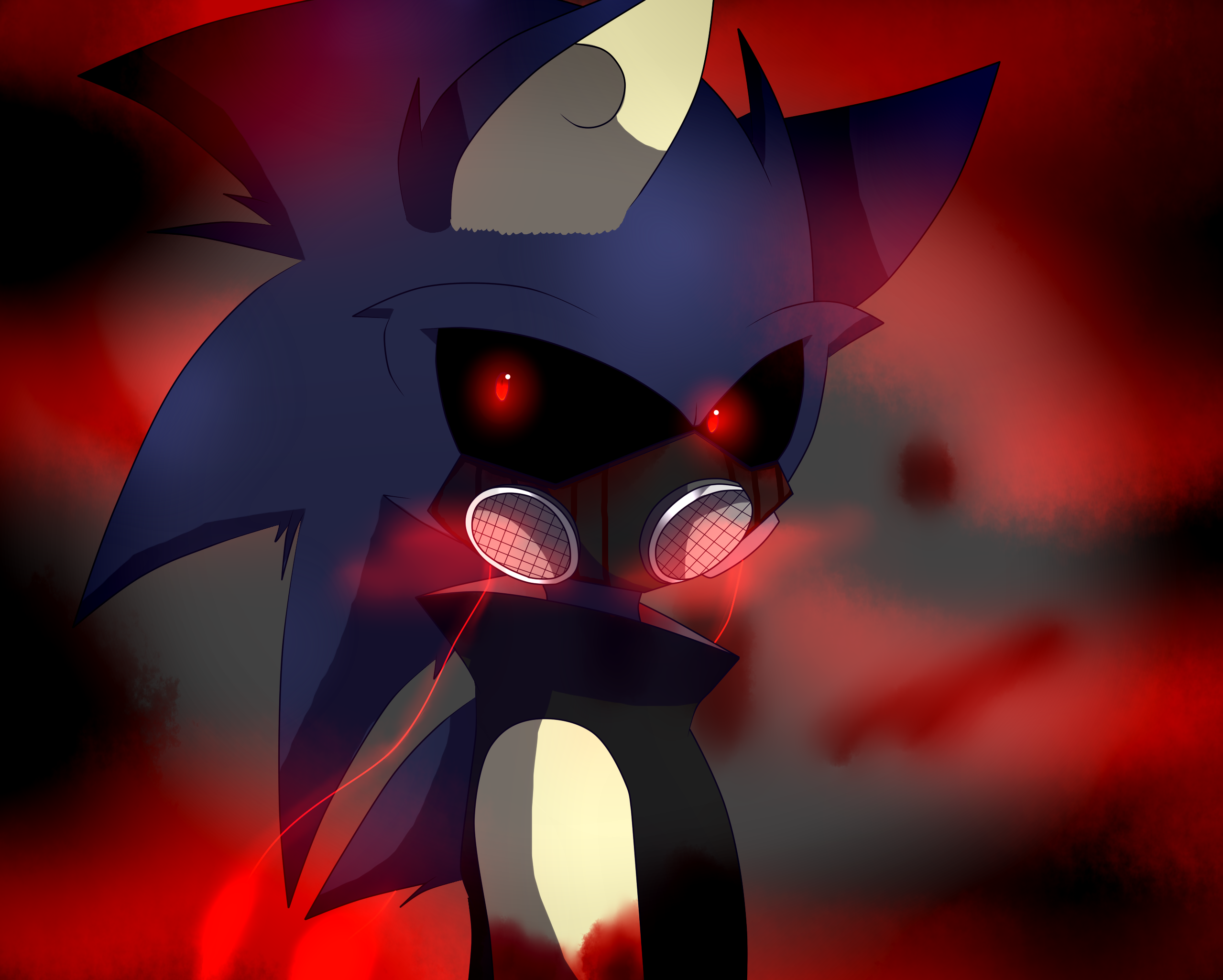 Dark Sonic.Exe (edited) by Sonicexedemonio on DeviantArt