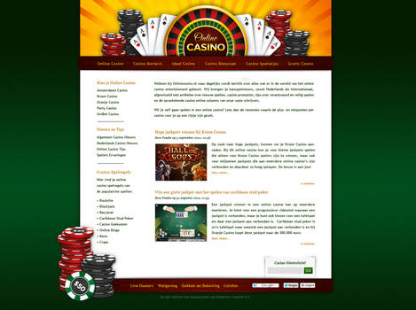 Casino website design