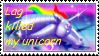 Lag killed my unicorn stamp